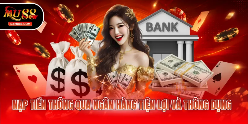 Nạp tiền thông qua ngân hàng tiện lợi và thông dụng